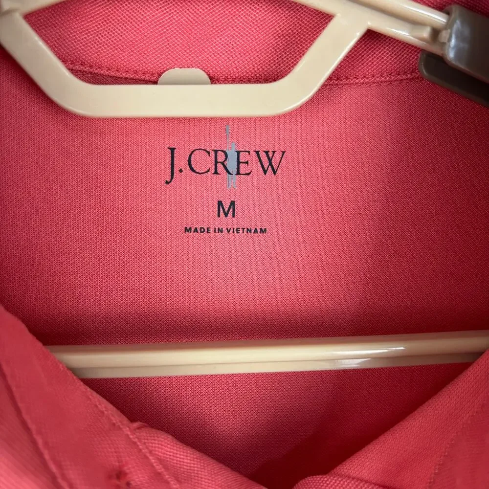 J. Crew NEW Classic Untucked performance piqué polo shirt Med Seasoned Red 2025